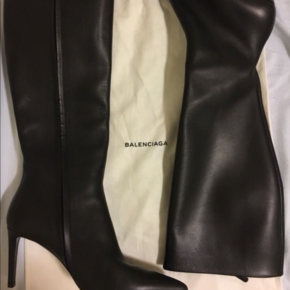 balenciaga knee high boots